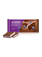 Шоколад Roshen молочний з чорничною нугою 90г 