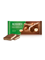 Шоколад Roshen молочний з горіховою нугою 90г 