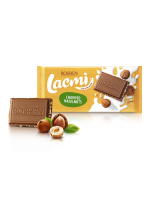 Шоколад молочний Lacmi з подрібненим лісовим горіхом 90г