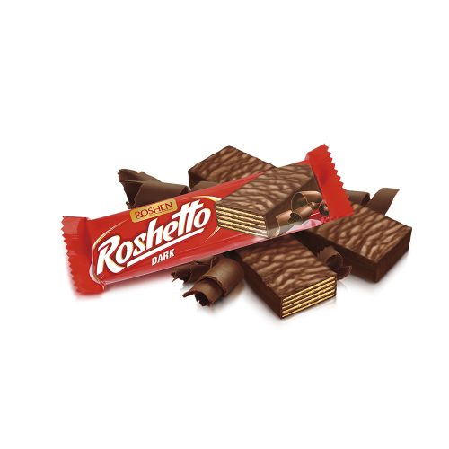 Вафельний батончик Roshetto Dark chocolate 34г