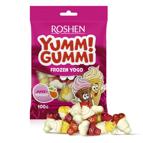Желейні цукерки Yummi Gummi Frozen Yogo 100г