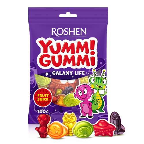 Желейні цукерки Yummi Gummi Galaxy Life 70г