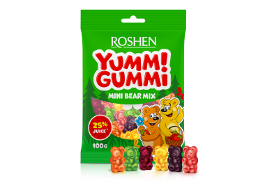 Желейні цукерки Yummi Gummi Mini Bear Mix 100г