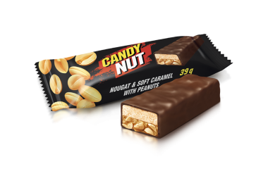 Цукерки Candy Nut нуга і м'яка карамель з арахісом 1кг