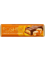 Батончик Roshen молочно-шоколадний з карамельною начинкою 40г