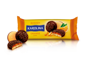 Печиво Roshen Karolina з желейною начинкою зі смаком апельсину 135г